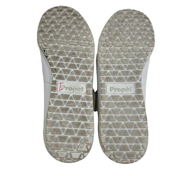Propet White Leather Sandal Walker Closed Toe Comfort Shoes - Picture 8 of 9